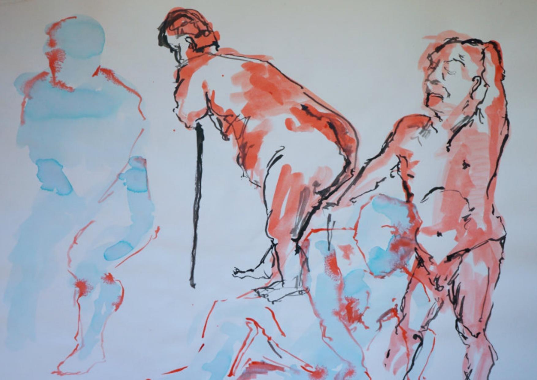 Mur d'atelier — recherches, dessins et photographies